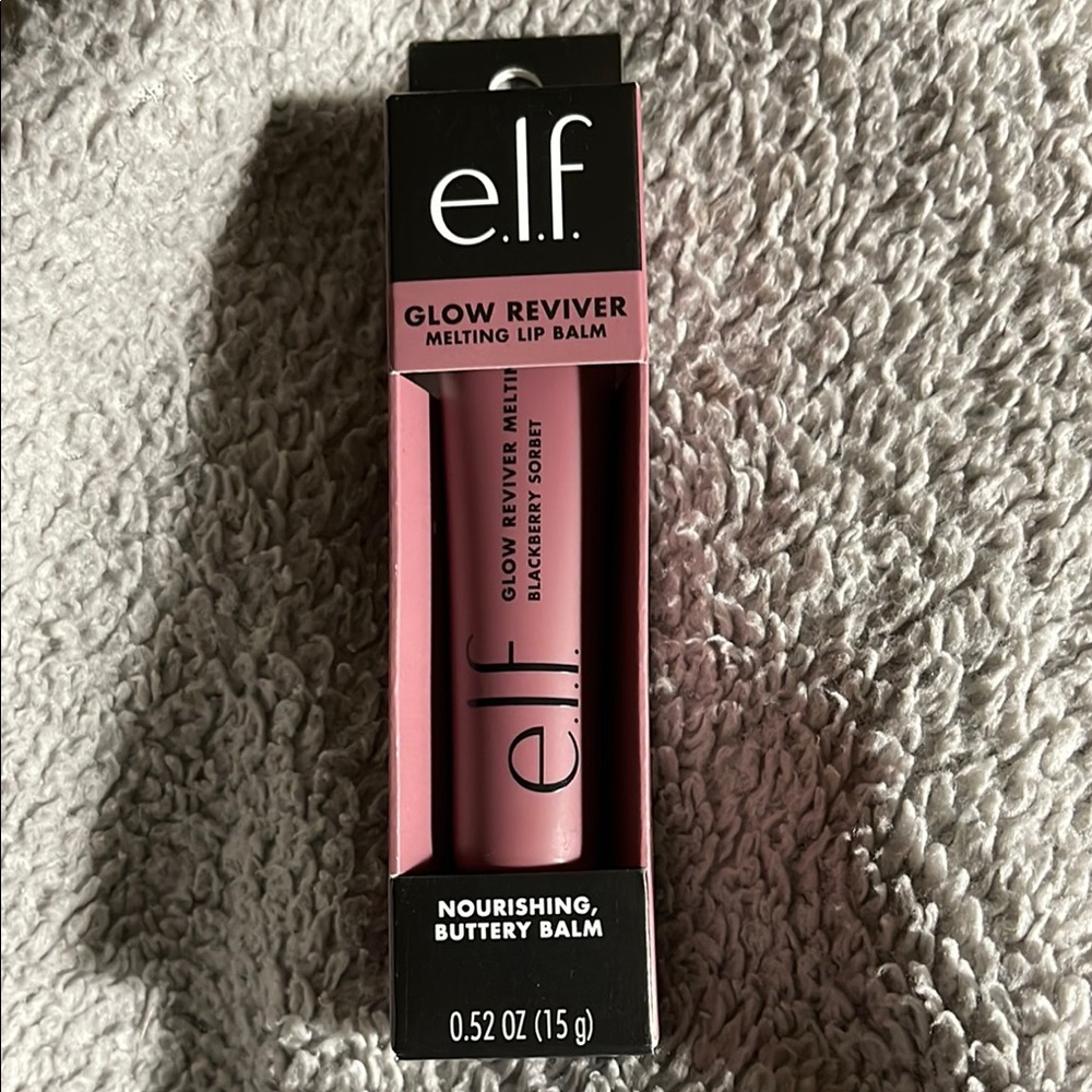 e.l.f. Glow Reviver Melting Lip Balm - BlackBerry Sorbet new